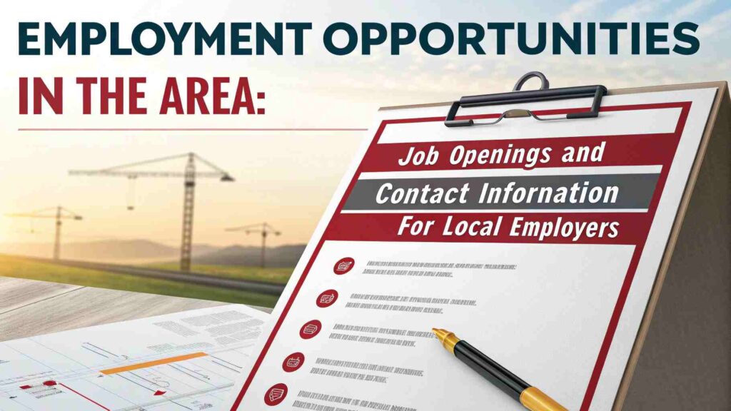 Employment Opportunities in the Area: