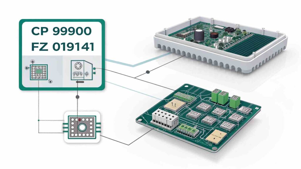 Understanding "CP 99900 FZ 019141":